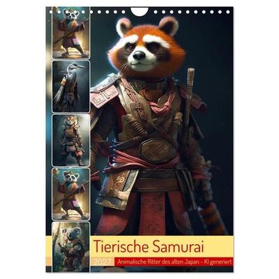 Tierische Samurai (Wandkalender 2027 DIN A4 hoch), CALVENDO Monatskalender