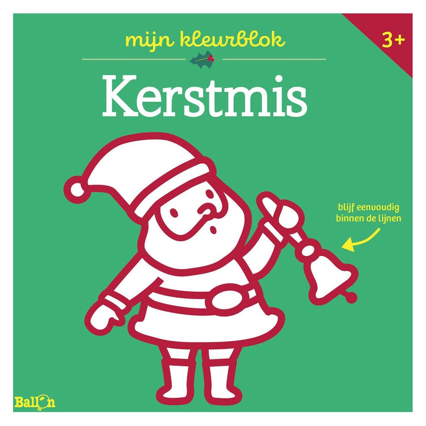 Mijn kerstkleurenblok met dikke lijnen van Boek Specials Nederland BV
