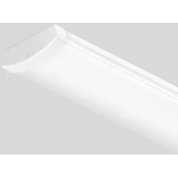 150cm Siteco Deckenleuchte Siluette® 21, breit strahlend, Abdeckwanne, satiniert, EIN/AUS Multilumen, 3h, weiß