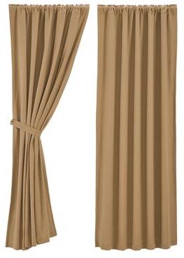 VHC Brands Burlap Natural Blackout Panel 84x50