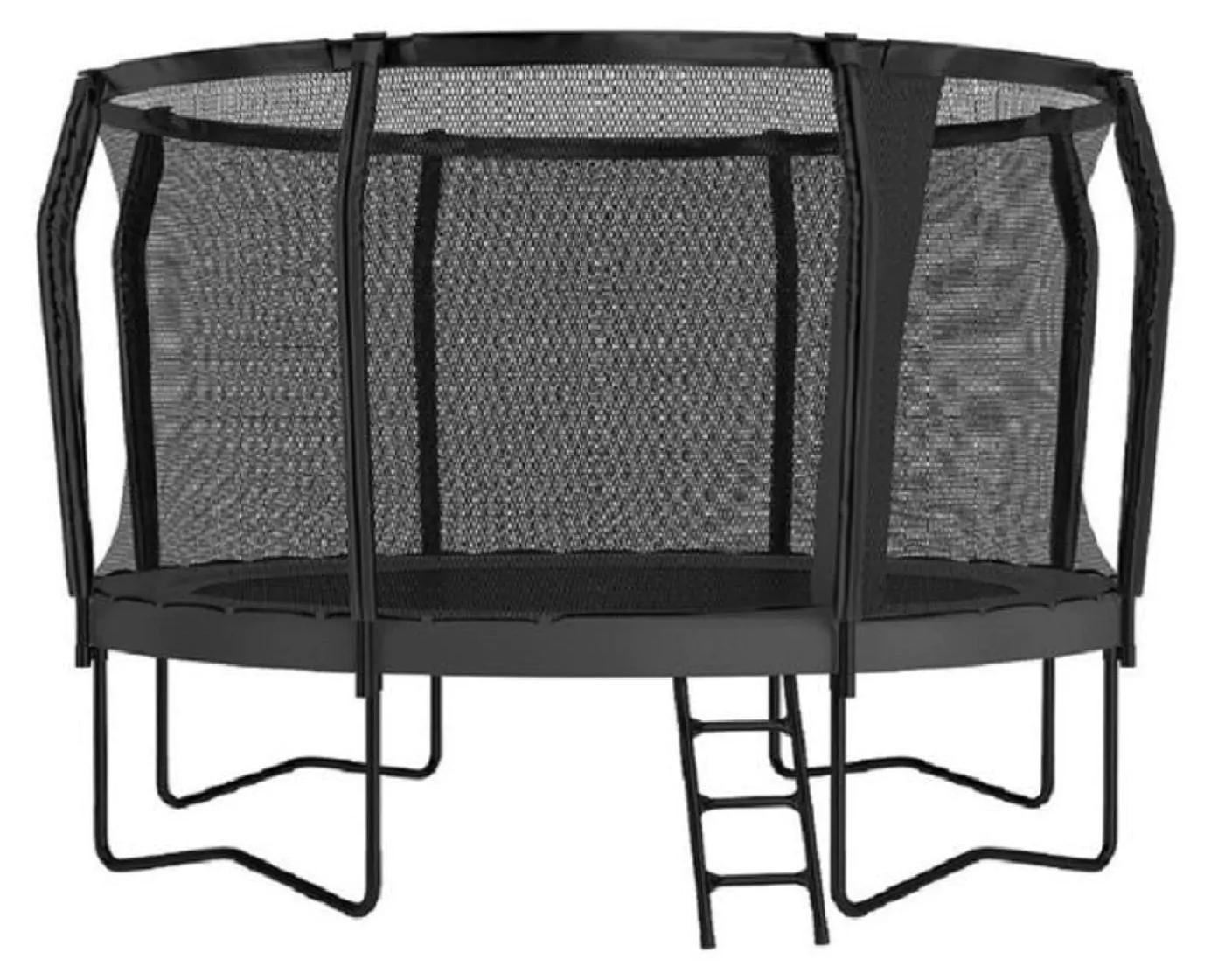 TRAMPOLIN Akrobat Orbit Pro, Aufstellmodell, 365 cm, Anthrazit, inklusive Sicherheitsnetz