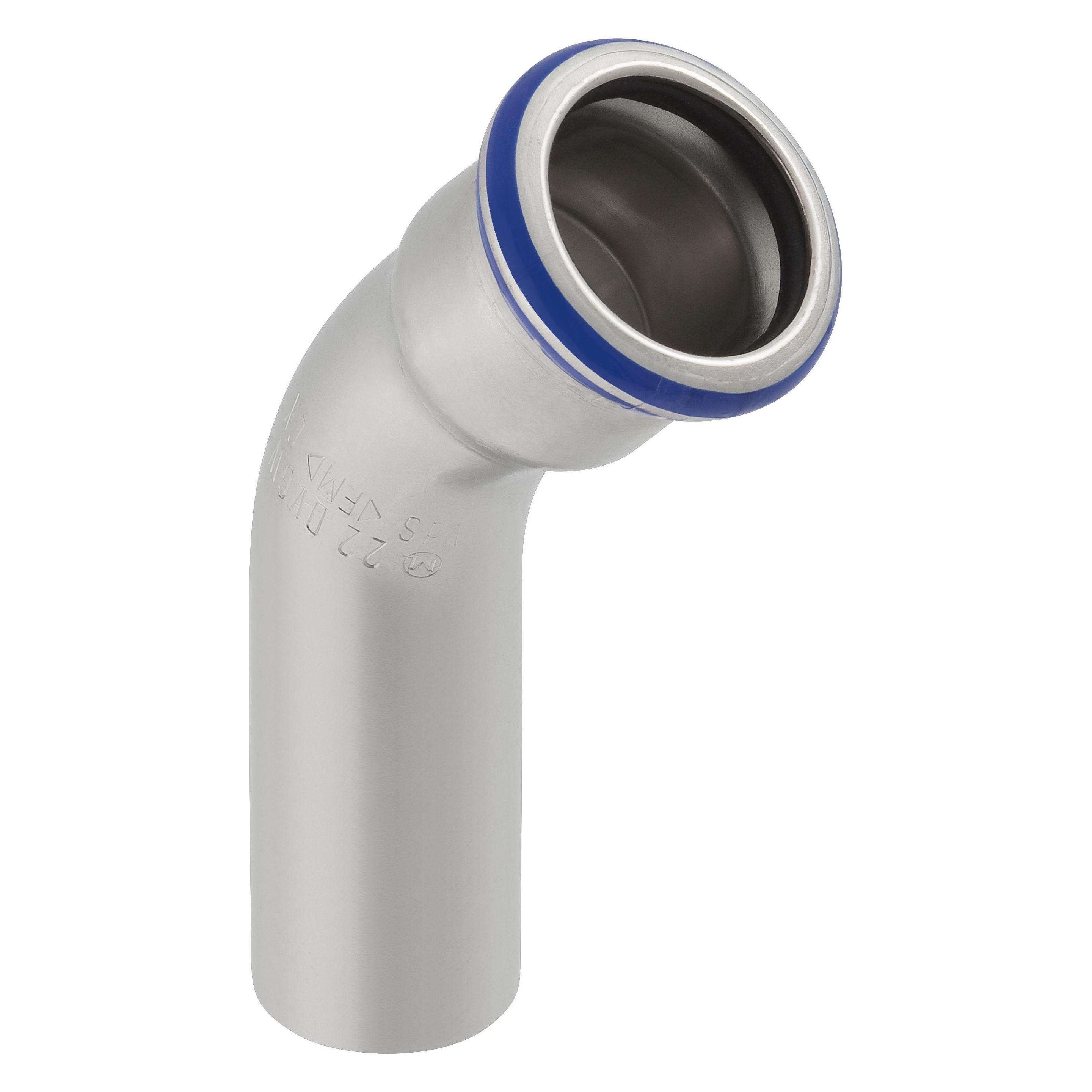 Geberit Single socket elbow 45 ° d22 MAPRESS EDELSTAHL - 30704 (Winkelverbindung) (30704)