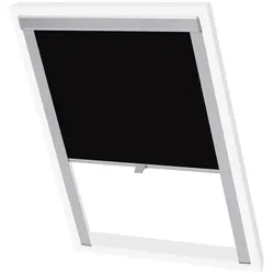 vidaXL Verdunklungsrollo Schwarz MK08