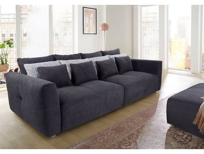 Jockenhöfer Gruppe Big-Sofa Gulliver, B: 298 cm, mit Zierkissen, Federkernpolsterung für angenehmen Sitzkomfort