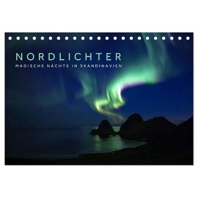 Nordlichter - Magische Nächte in Skandinavien (Tischkalender 2027 DIN A5 quer), CALVENDO Monatskalender