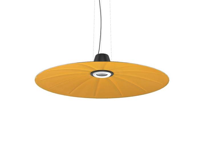 MARTINELLI LUCE lampe à suspension insonorisante LENT (Jaune, Dark Light UGR<19 - Tissu)