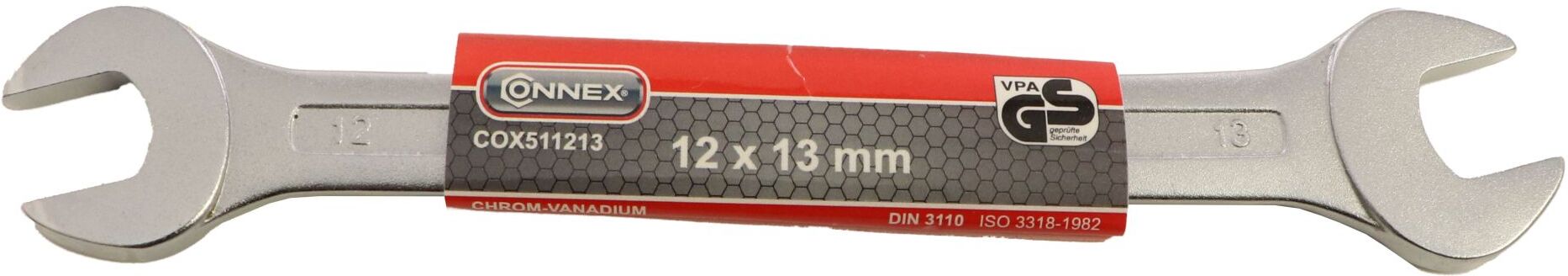 Conmetall Meister Conmetall Gabelschlüssel, Chrom-Vanadium-Stahl, 12 x 13 mm