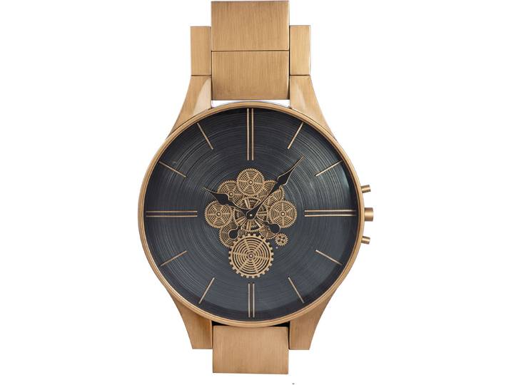 Wanduhr GILDE Wanduhr Timing , gold (kupferfarben), B:62,5cm H:99,5cm, Wanduhren, Wanduhr