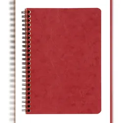 Clairefontaine 5x Spiralbuch Age Bag mit Innentaschen A5 liniert 60 Blatt - Rot 785662C