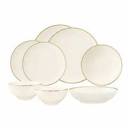 EINSTEIGER-SET Savona Goldlinie creme 8-tlg.