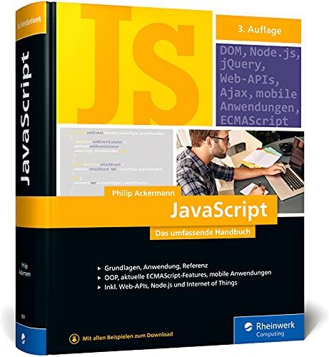 Philip Ackermann - JavaScript: Das umfassende Handbuch. JavaScript lernen und verstehen. Inkl. objektorientierter und funktionaler Programmierung - Preis vom 30.09.2026 09:01:18 h