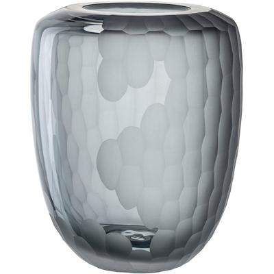 Tischvase LEONARDO "Dekovase BELLAGIO", grau (anthrazit), H:23cm Ø:18,3cm, Glas, Vasen, aus Glas, anthrazitfarben, handgefertigt