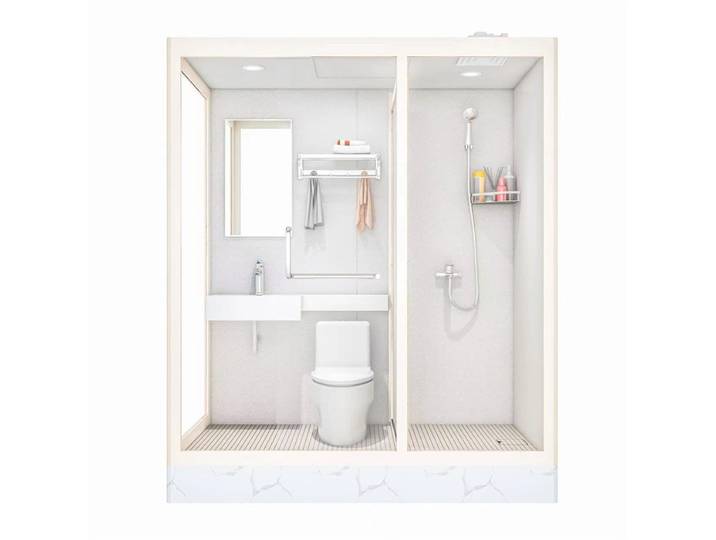 Salle de bain intégrée salle de douche cloison intégrée bain salle de bain intégrée toilettes mobiles étanche