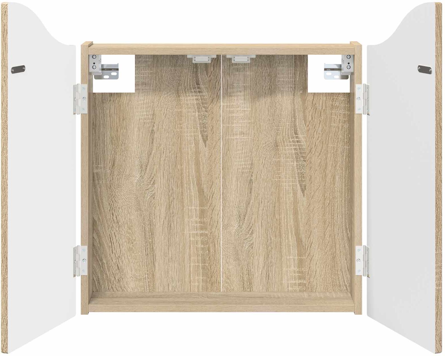 vidaXL Cabinet pour cible Chêne Sonoma 56 x 12 x 63 cm