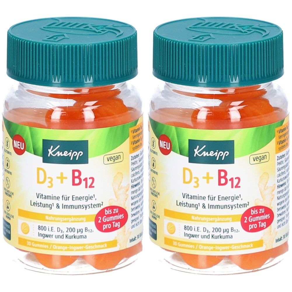 Kneipp Vitamin D3+B12 Gummies 2x 2x30 St
