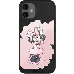 Nivocase Handyhülle für Apple iPhone 12 mini Hülle NIVOpure Case Schwarz Disney Motiv ohne Hintergrund (Apple iPhone 12 mini), Smartphone Hülle, Schwarz