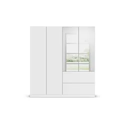 Drehtürenschrank   ¦ weiß ¦ Maße (cm): B: 181 H: 197