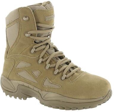 "Reebok Work Rapid Response RB 8"" - Mens 7.5 Tan Boot Medium"