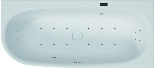 Hoesch Whirlpool iSensi angle 1600x750 droite Monolith, système iSensi, moteur droit (3972i.010305001)