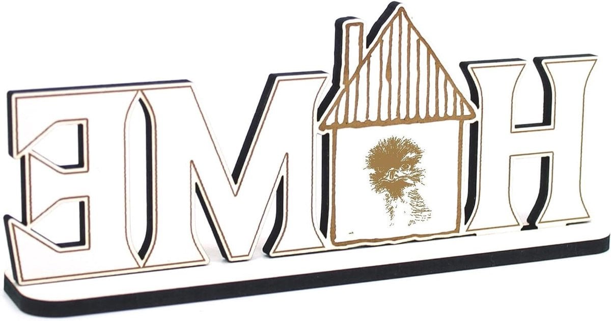 Houten Letter Decoratie Wit - Woord Opschrift in Landelijke Stijl - 28 x 12 cm