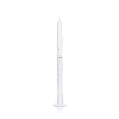 Wiedemann Kerzen Taufkerze Jungen verziert 500 x 30 mm, mit individueller Namensverzierung