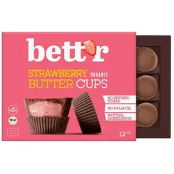 Bett’r Strawberry Butter Cups Box bio (12St)