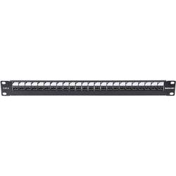 Intellinet Patch-Panel 24 Port Netzwerk-Patchpanel 483 mm (19) CAT 6 1 HE Schwarz Bestückt 720564