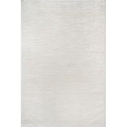 TEPPICHLÄUFER Streifen KASOS Polyester Creme 80 x 300 cm