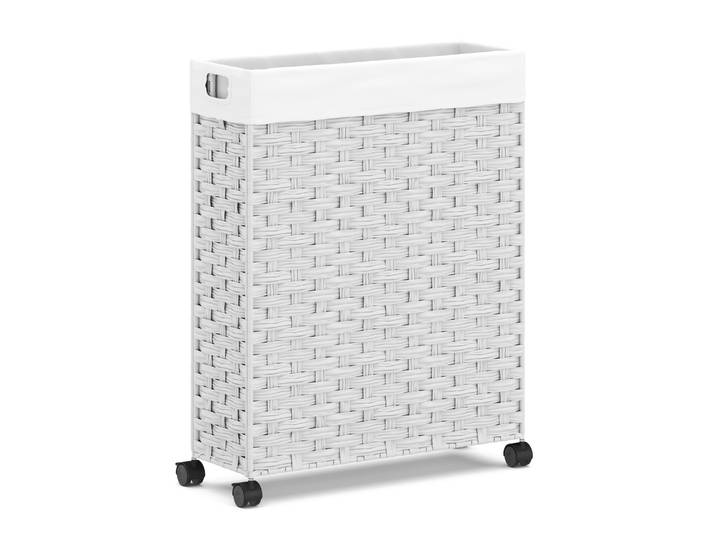 Wäschekorb Rattan 1 Fach 66L weiss