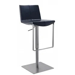 BARHOCKER FES Schwarz Kunstleder
