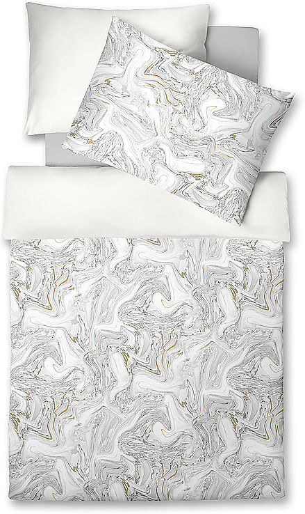 FLEURESSE Tencel Bettwäsche LUXURY 70x90cm / 140x200cm  hellgrau EG