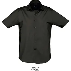SOLS Herren Stretch Hemd kurzarm 17030 black XXL