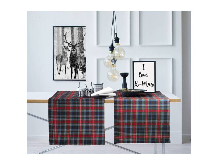 Chemin de table 9539 48 x 140cm Bleu/Bleu