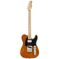 Squier Affinity Telecaster FMT, Mocha MN (E-Gitarre, synthetic bone (Muttermaterial)), Gitarre, Braun