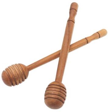 Novica Handmade Sweet Treat Teak Wood Honey Dippers (Pair)