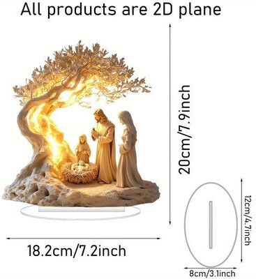 Uplifted Finds Family Tree Of Life Acrylic Desktop Ornament a