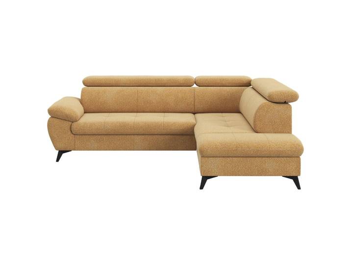 Ecksofa mit Bettfunktion Hudson, Chenille Orange