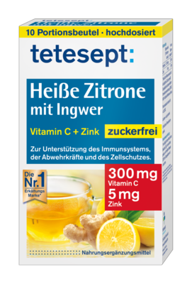 Merz Consumer Care GmbH TETESEPT heiße Zitrone mit Ingwer zuckerfr.Pulver 10X3 g 09714089