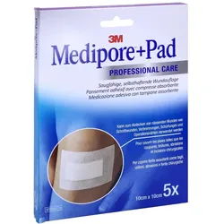 Medipore+pad 3M 10x10cm 3566NP Pflaster 5 St