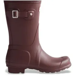 Hunter für Damen. WFS1000RMA Original Short Gummistiefel bordeaux (39), Wohnung, Keine, Lässig, Kastanienbraun, PVC