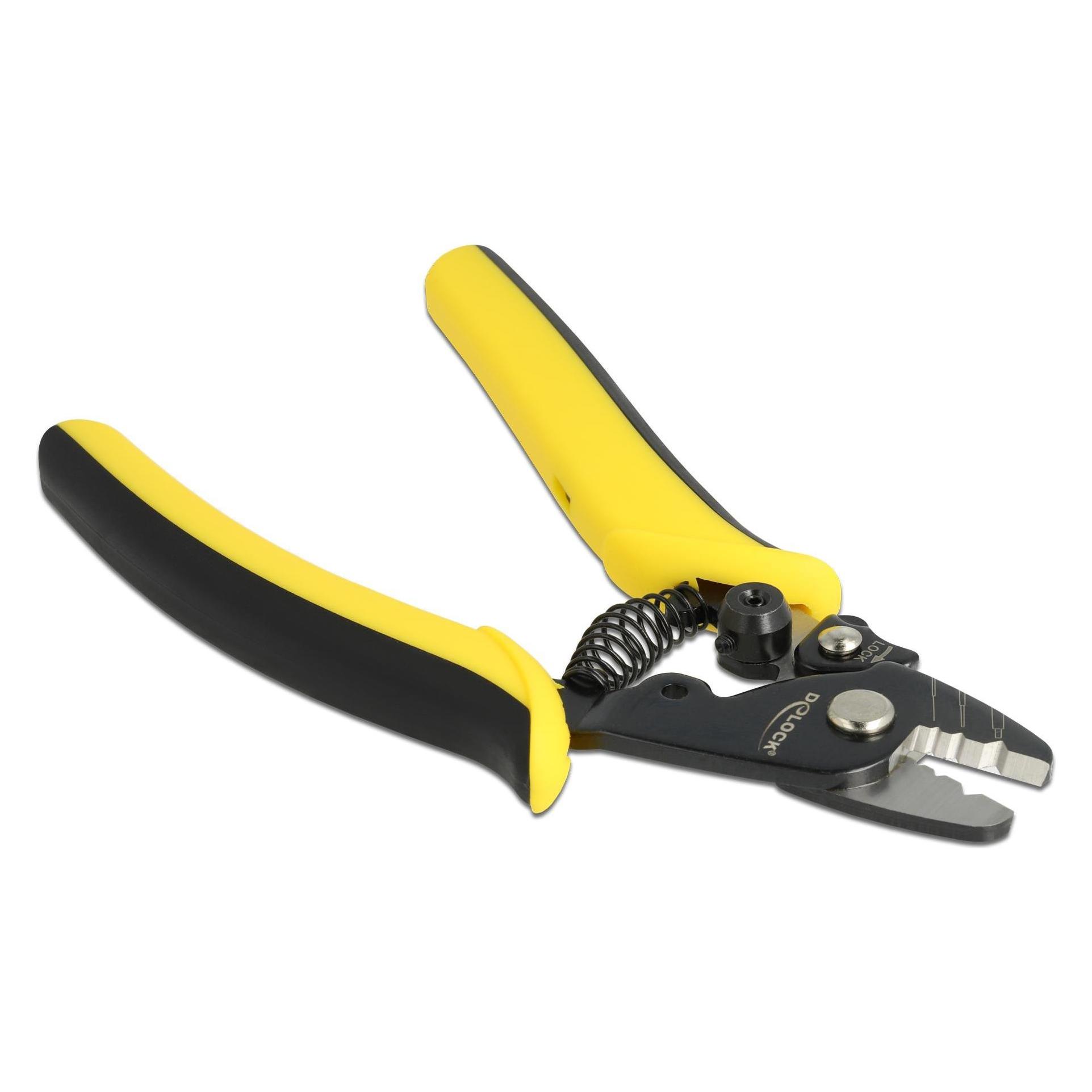 Delock Glasfaser Abisolierzange für LWL Kabel (160 mm) (90552)