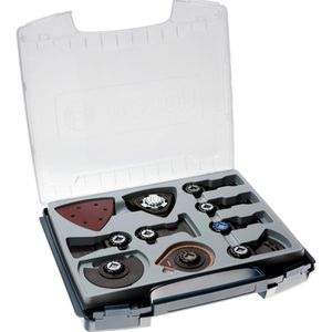 Bosch Multifunktionswerkzeug-Zubehör All-in-One i-Boxx-Set, Starlock, für Holz, Metall, Kunststoff, Gipskarton, 33-teilig