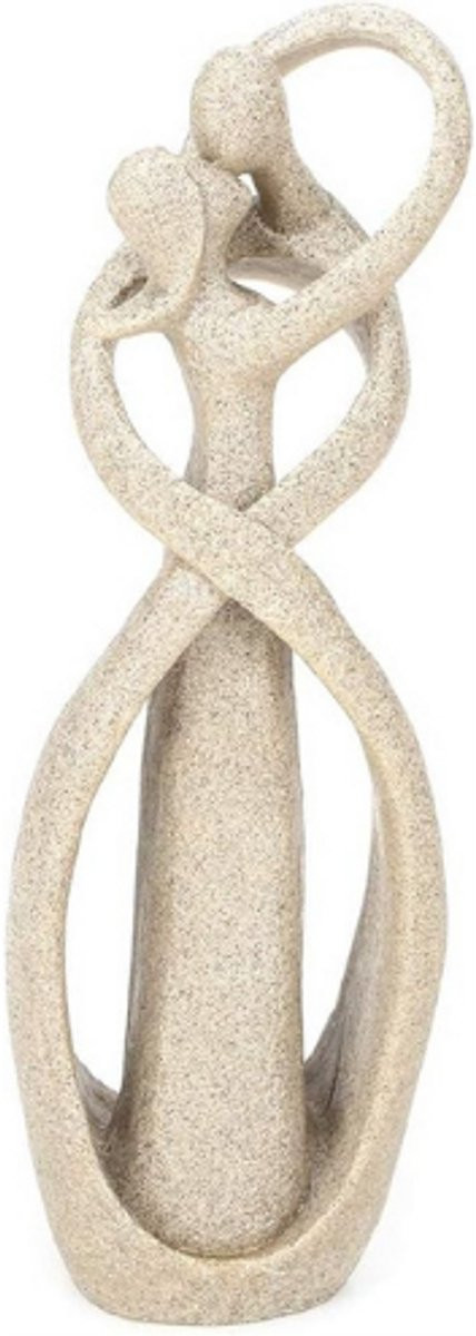 Handgemaakte Zandsteen Sculptuur Kussend Koppel Abstracte Liefde Decoratie