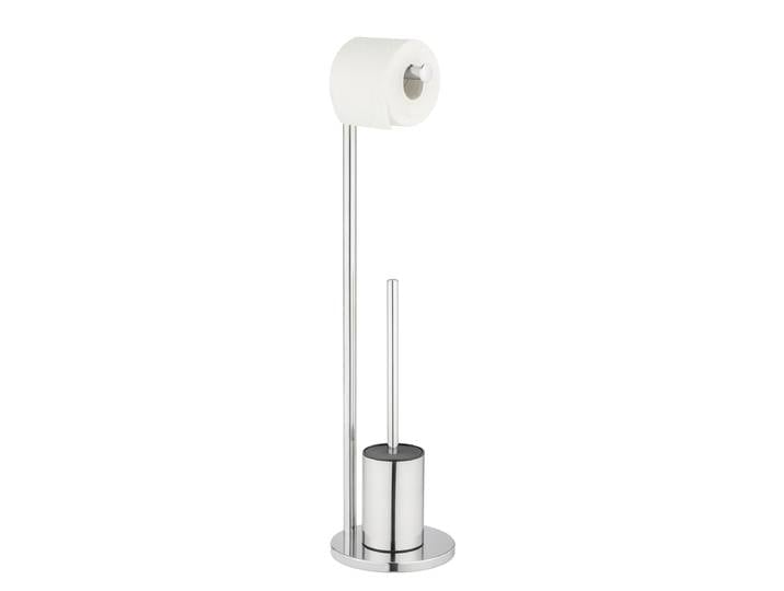 Set WC Ferla Set WC sur pied : acier inoxydable, poli tête de brosse : plastique Argenté/Argenté 18 x 70 x 18cm