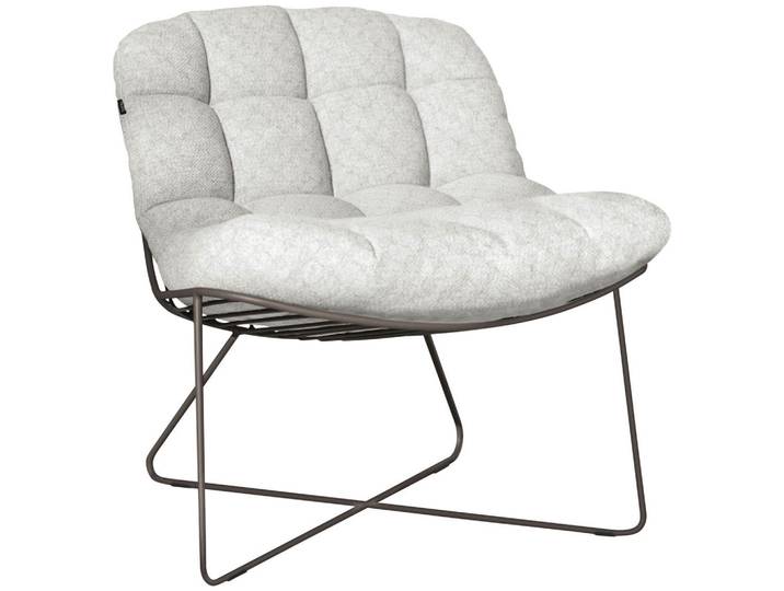 Joop! Loungesessel, Natur, Schlamm, Metall, Füllung: Schaumstoff, Rundrohr, 77x83x85 cm, Loungemöbel, Loungesessel