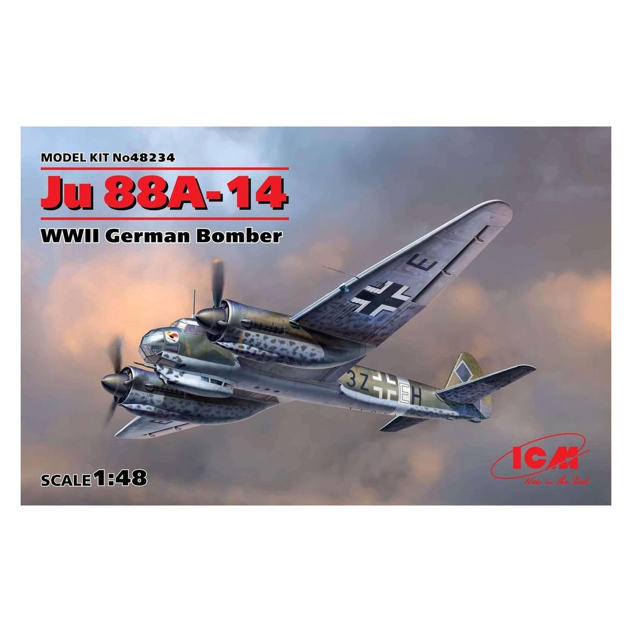 ICM Ju 88A-14, WWII Germann Bomber (48234)