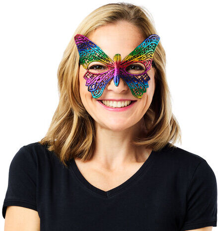 Spitzen-Maske "Schmetterling", bunt