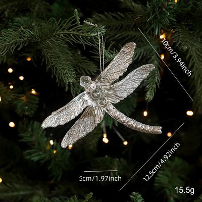 Modern Home Fixes Christmas Butterfly Ball Ornament, Party Wall Hanging Pendant, New Year Decor Accessories, Festive Holiday Decoration s11