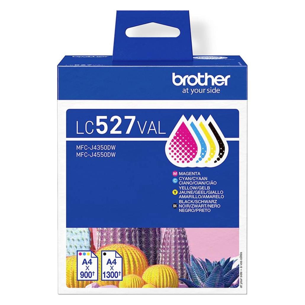 Brother Tintenset BK/C/M/Y (BK, C, M, Y) (LC527VAL)