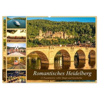Romantisches Heidelberg – 12 Traummotive voller Magie und Geschichte (Wandkalender 2027 DIN A2 quer), CALVENDO Monatskalender